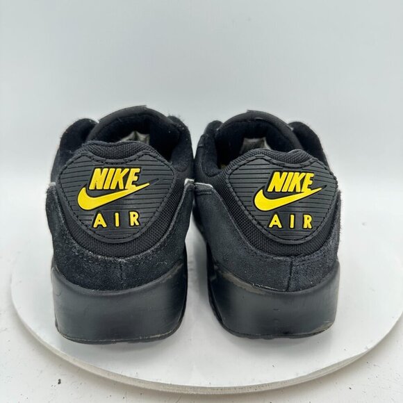 Nike Air Max 90 Men Size 10.5 DO6706-001 Black Yellow Strike Metallic Grey Shoes - Picture 5 of 11